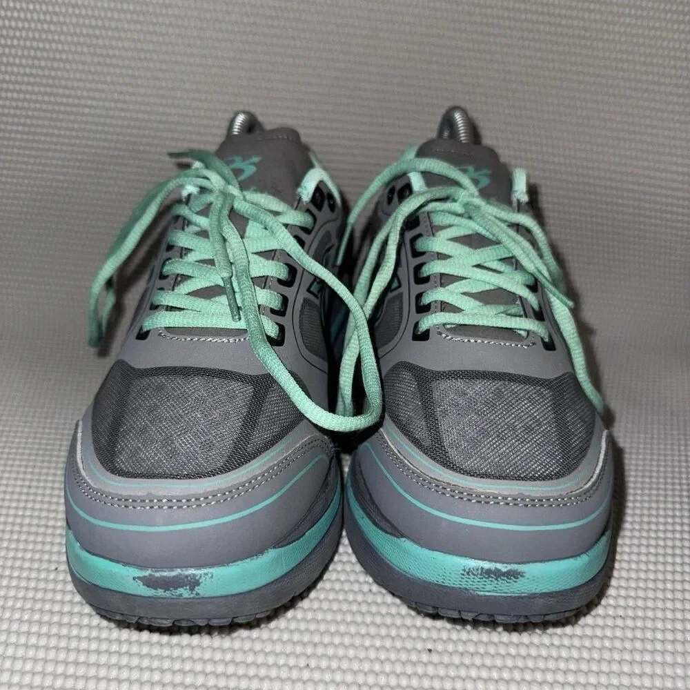 Gravity Defyer G-Defy Ion Gray/Teal Athletic Waking Comfort Sneakers Womens Sz 8